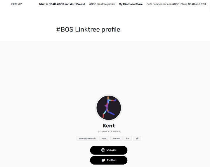 WP-BOS -  embed any NEAR BOS components into WordPress! – screenshot 4