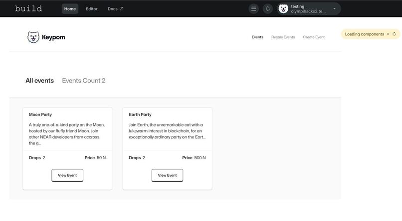 Keypom Marketplace – screenshot 2