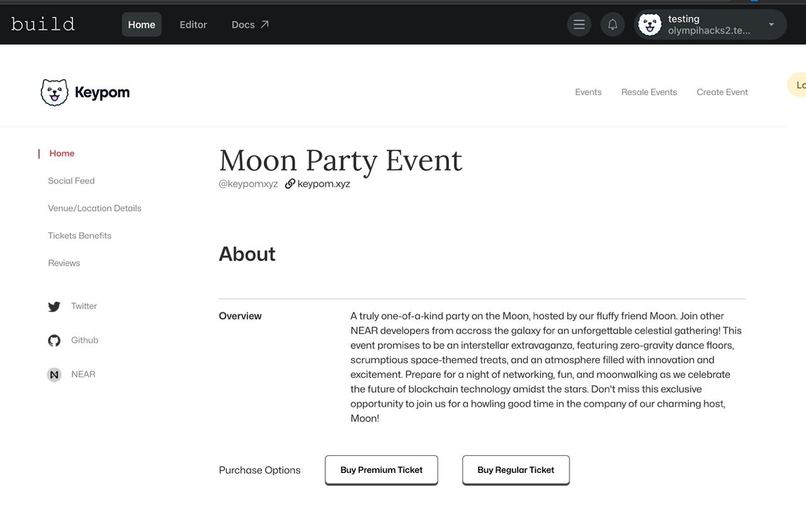 Keypom Marketplace – screenshot 3