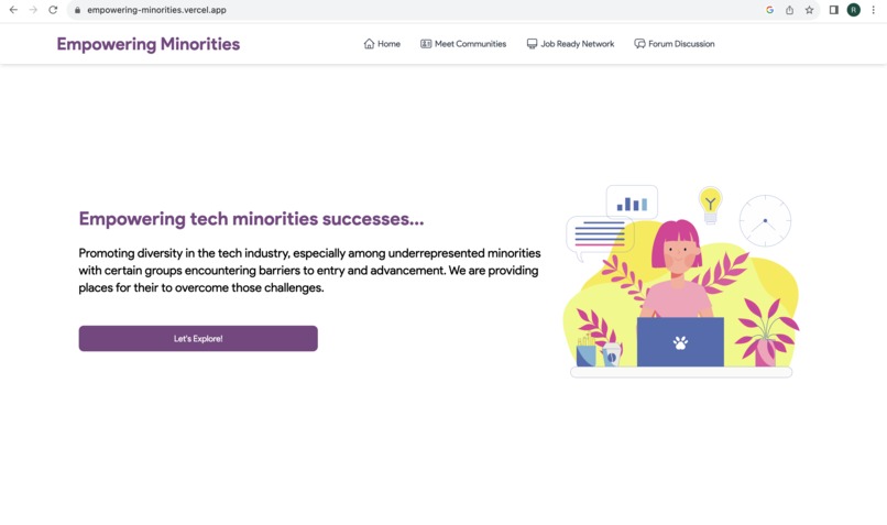Empowering Tech Minorities – screenshot 1