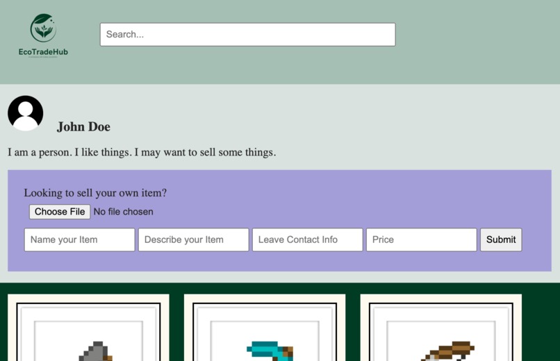 EcoTradeHub – screenshot 1