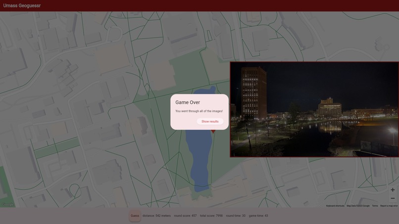 UMass GeoGuessr – screenshot 5