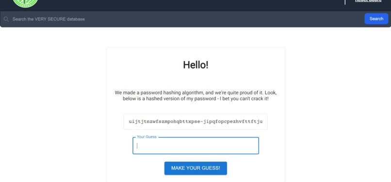 "Very Secure Website" – screenshot 6