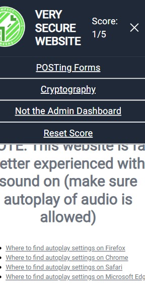 "Very Secure Website" – screenshot 7
