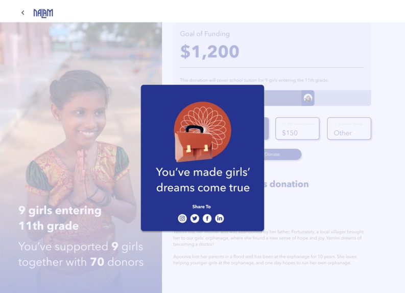 Jellyfish: Your Personalized Donation Experience with NALAM – screenshot 4