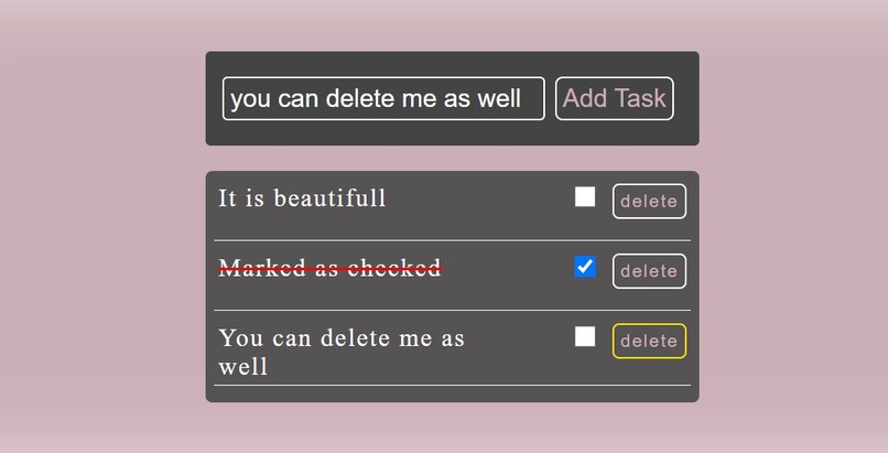 To Do List App – screenshot 1