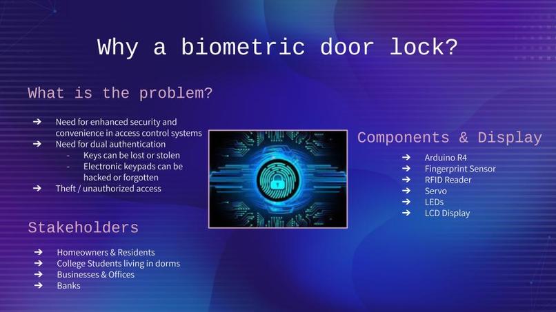 ESE 1110 Team 12: Biometric Door Lock – screenshot 2