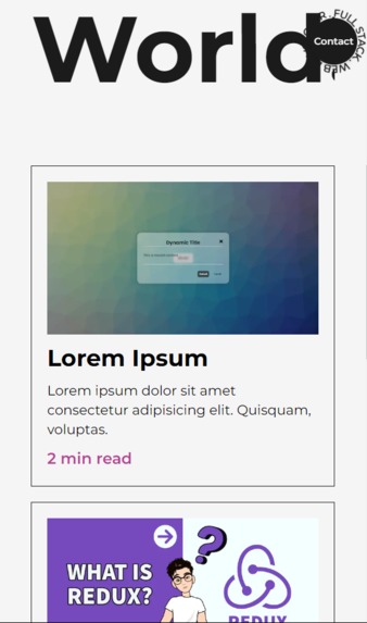 Portfolio Website – screenshot 4