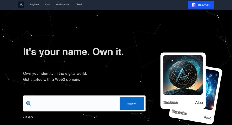 Aleo DNS – screenshot 1