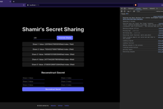 Horcrux - Shamir Secret Sharing in Aleo