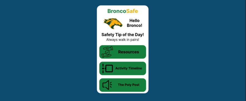 BroncoSafe – screenshot 1