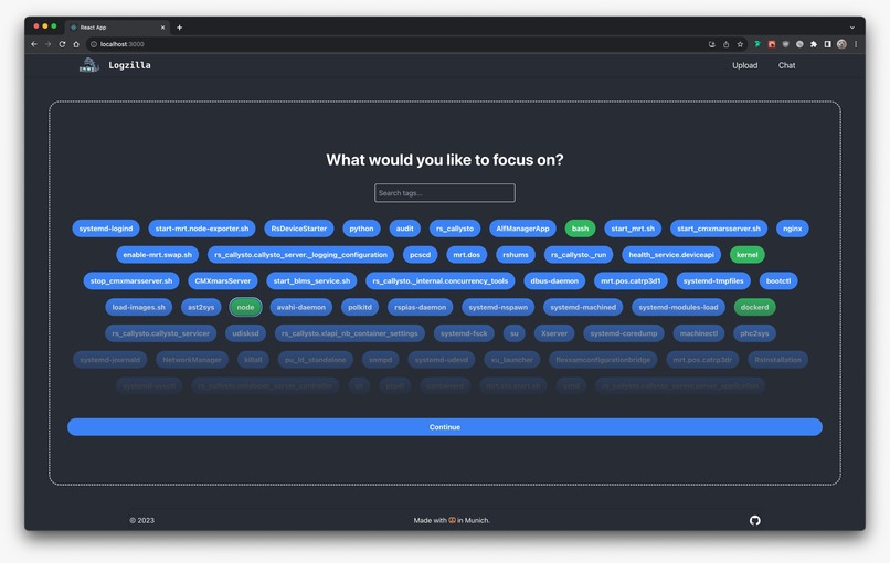 Logzilla – screenshot 2