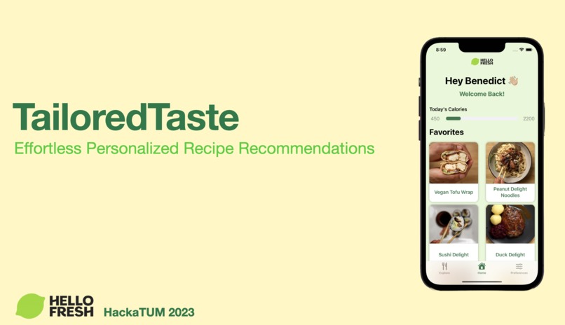 TailoredTaste – screenshot 2
