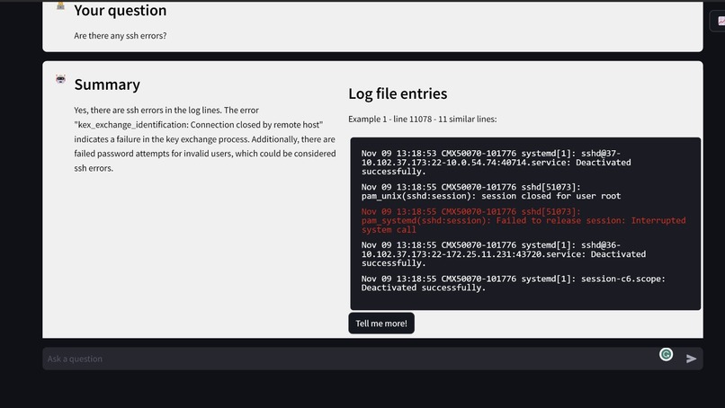 Auf-Log: Prompt-centric Log File analysis – screenshot 4