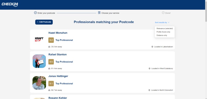 Check24 Craftman Ranking – screenshot 1