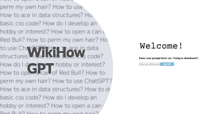 WikihowGPT – screenshot 1