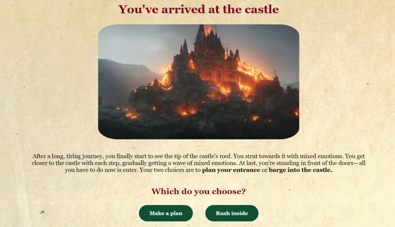 The Consequences of Your Own Actions (A CYOA Game) – screenshot 2