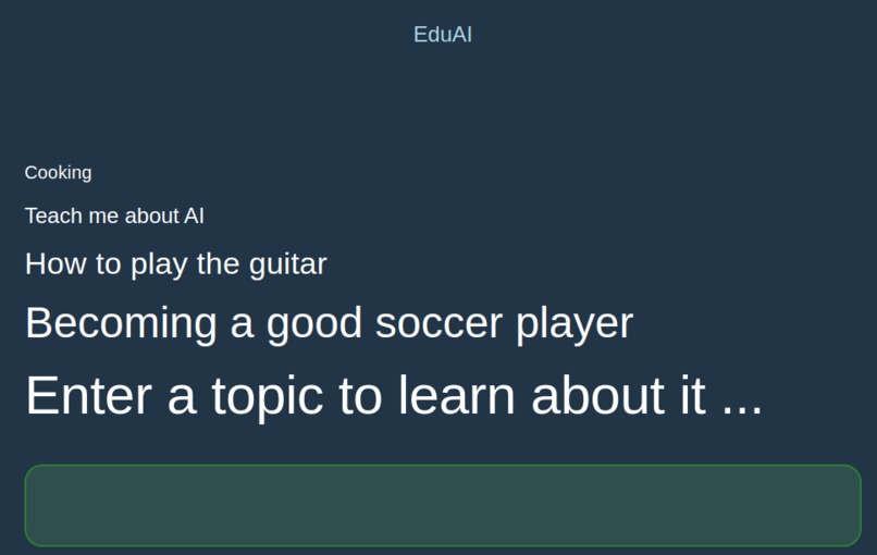 EduAI – screenshot 1
