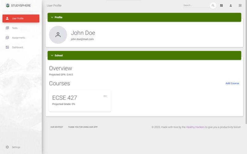 StudySphere – screenshot 2