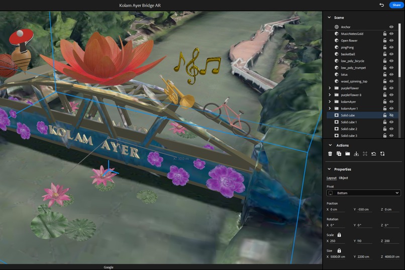 Kolam Ayer Bridge AR – screenshot 1