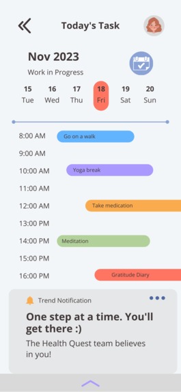 Super Cool Health and Wellbeing App! HealthQuest – screenshot 2
