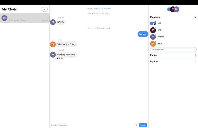 SimpleChat – screenshot 2