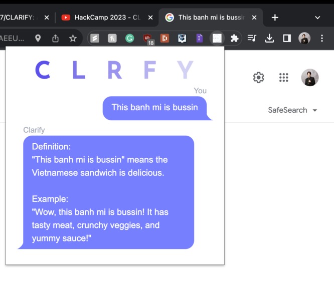 CLARIFY – screenshot 2