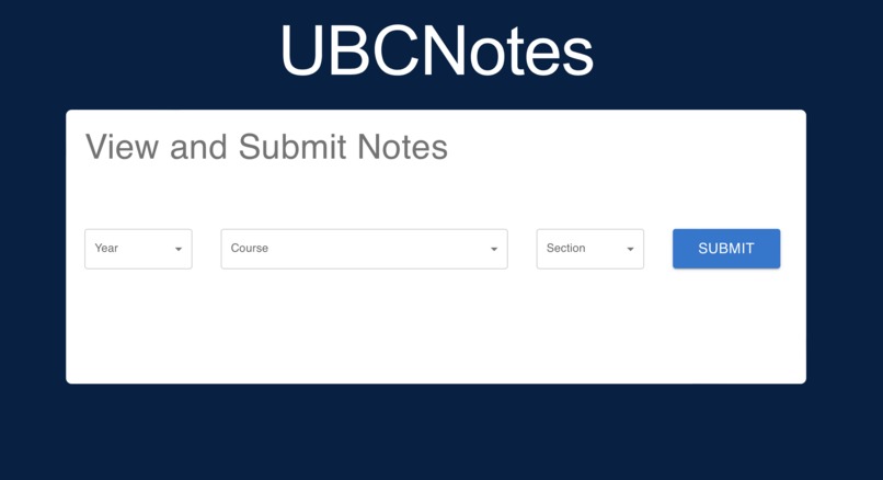 UBC Notes – screenshot 1