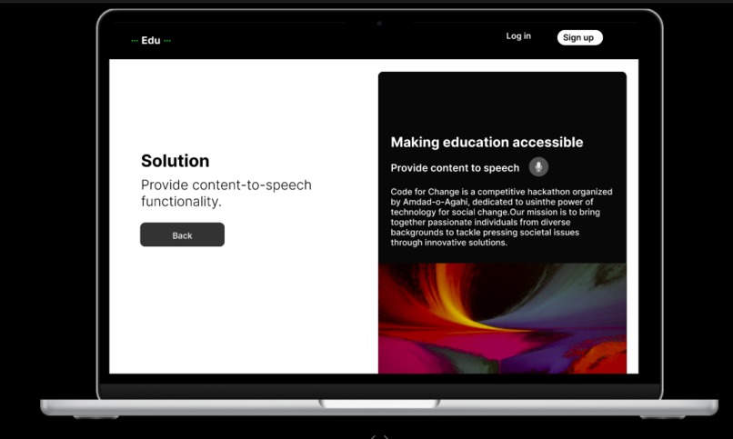 Making education accessible – screenshot 5