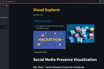 Visual Explorer using Streamlit