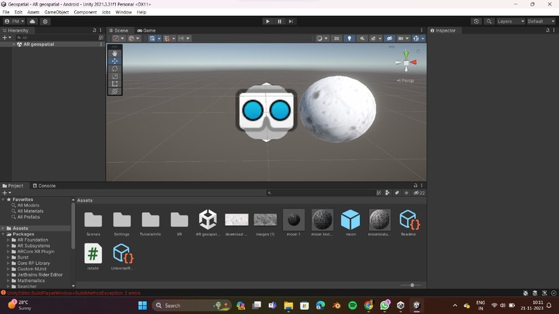 Geospatial AR moon explorer – screenshot 1