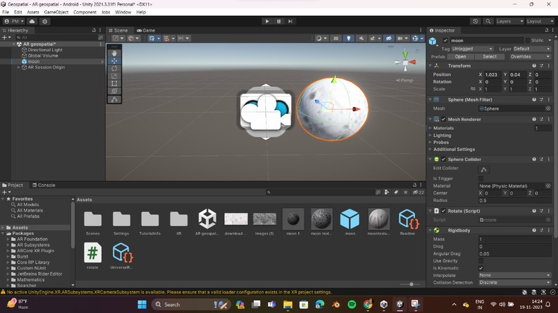 Geospatial AR moon explorer – screenshot 3