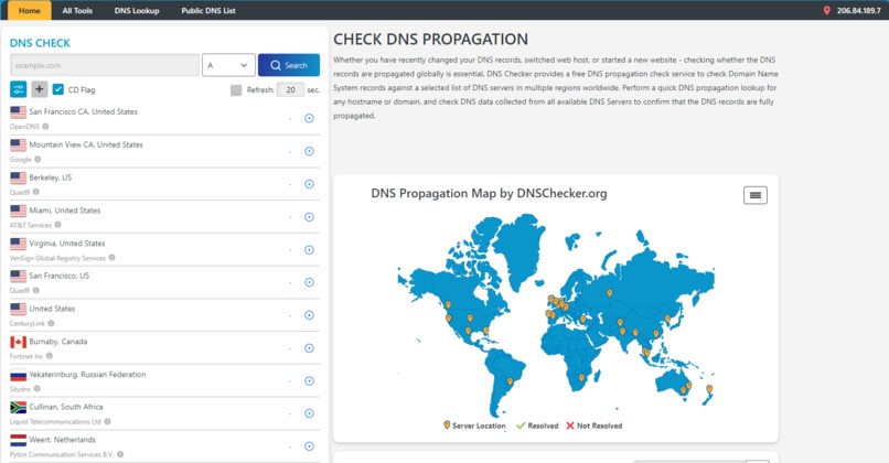 DNS Checker – screenshot 1