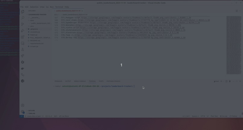 Kaggle Competition Tracker – screenshot 1