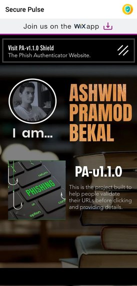 PA-v1.1.0: Cyber Education and Phish Authenticator – screenshot 2