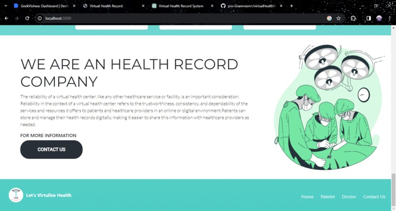 Virtual Health Record – screenshot 2