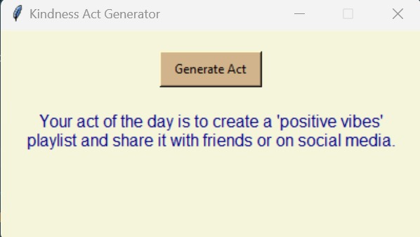 KindnessGen – screenshot 2