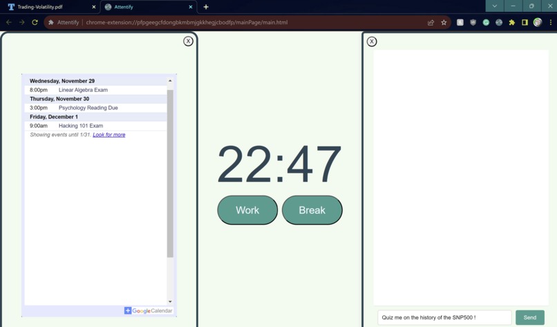 Attentify – screenshot 1