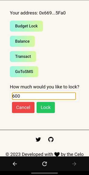 Budgetlock and “Please top me up” – screenshot 12