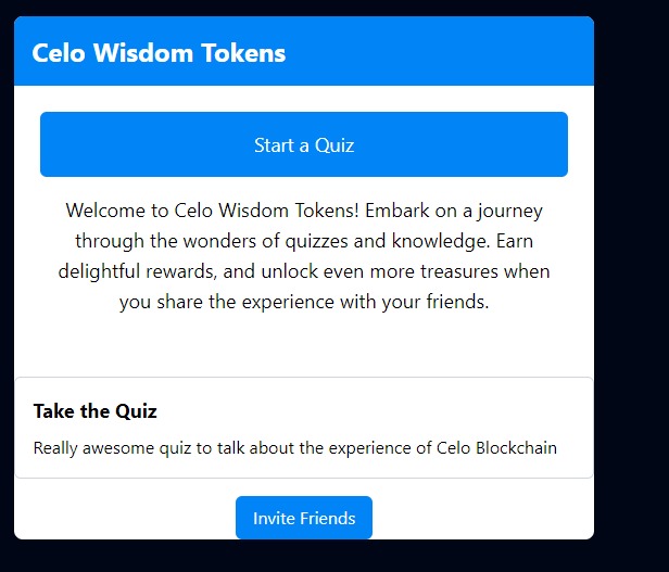 Celo Wisdom Tokens – screenshot 2