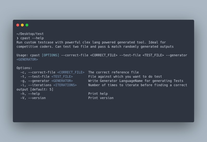 cpast – screenshot 2