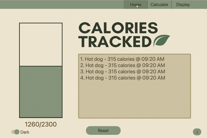 CalTrack – screenshot 3