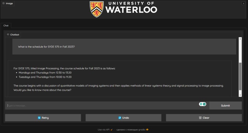 UW Advisor – screenshot 2