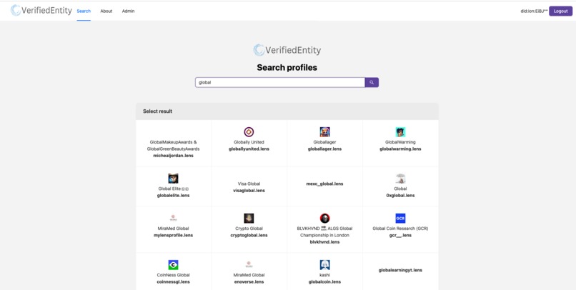 VerifiedEntity – screenshot 3