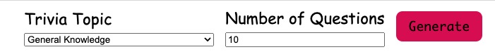 Trivia Flashcard Generator – screenshot 1