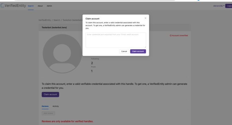 VerifiedEntity – screenshot 8