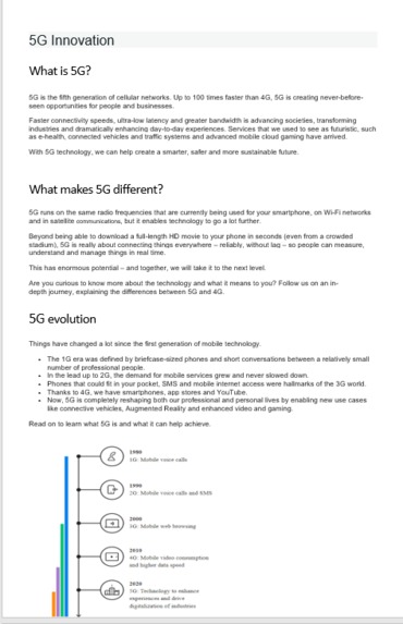 5G Innovation – screenshot 1