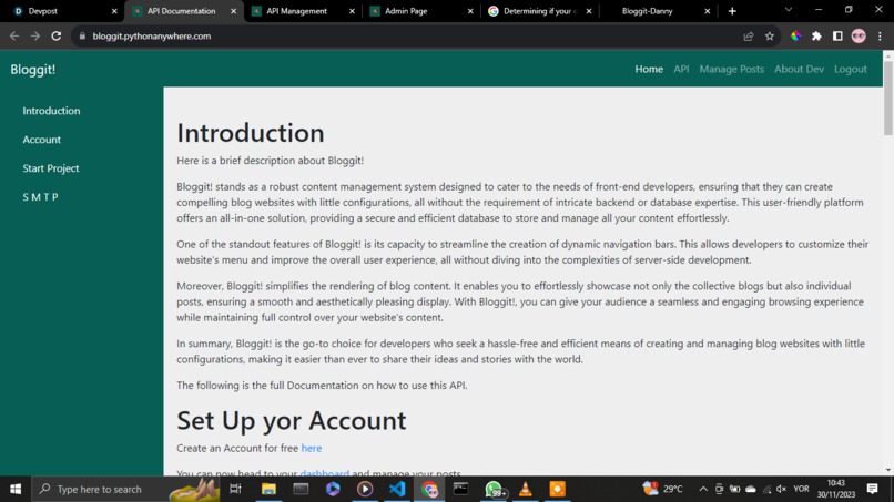 Bloggit – screenshot 1