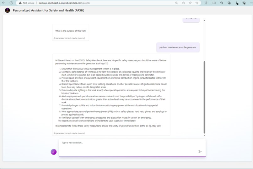 PASH : Personalised Assistant for Safety and Health – screenshot 3