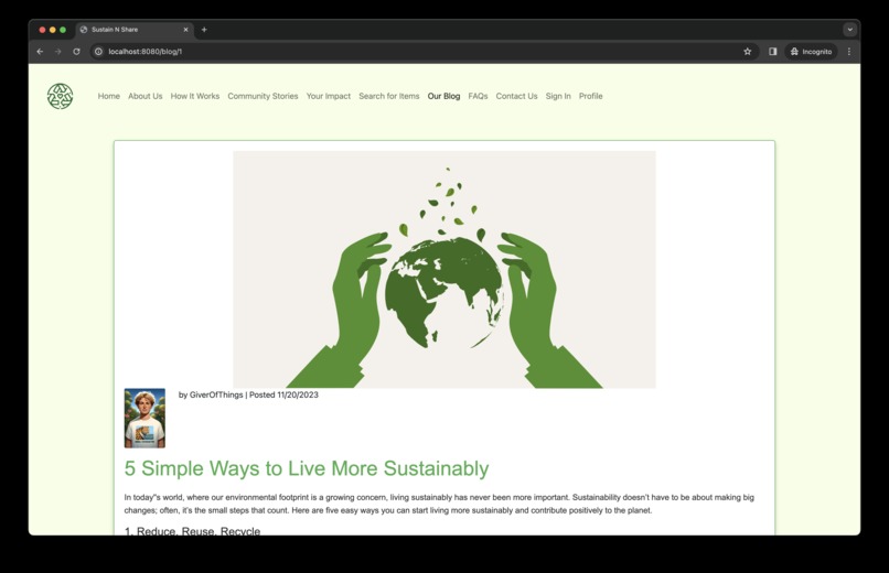 Sustain N Share – screenshot 14
